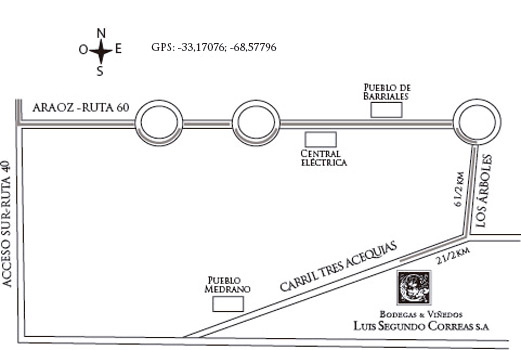 mapa Bodega