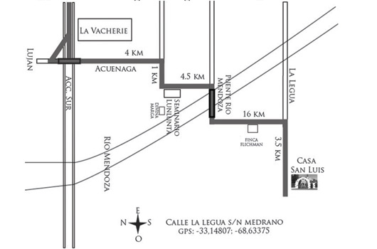 mapa de la Casa San Luis